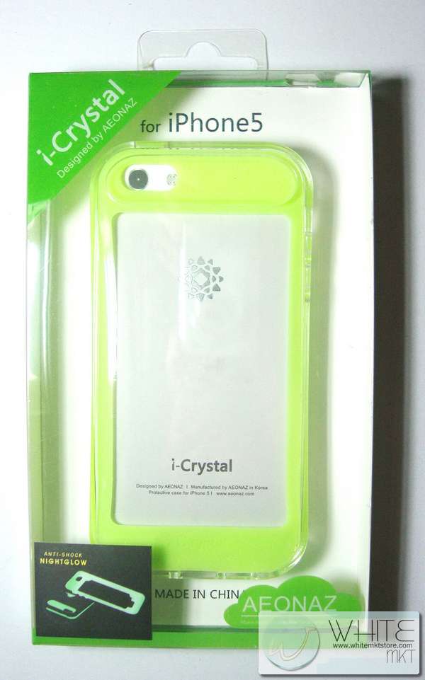 Case i-Crystal สีเขียวสะท้อนแสง เรืองแสง (NightGlow) for iPhone5 (IP5028) รูปที่ 1