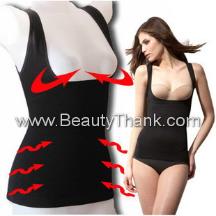 เสื้อกล้ามกระชับสัดส่วน คอเว้า Feeling Touch  รูปที่ 2