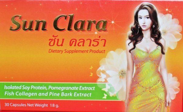 ซันคลาร่า (Sun Clara )โฉมใหม่ กล่องสีส้มออกเหลือง  การันตีของแท้ เรียกเสน่ห์ให้กลับคืนมา  ราคา 320 บาท มีราคาส่ง รูปที่ 1