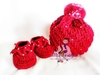 รูปย่อ รองเท้าไหมพรมถักสำหรับน้องแรกคลอด Crochet Baby Shoes รูปที่3
