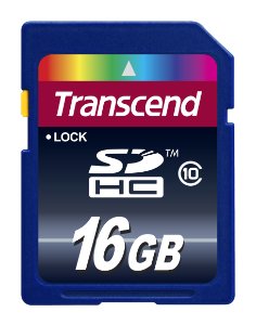 Best Deals Transcend 16GB Class 10 SDHC Flash Memory Card (TS16GSDHC10E) รูปที่ 1
