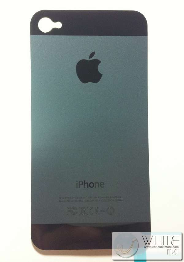 ฟิล์มกันรอย Blacksmith สีดำ ทำให้ iphone4 ดูเหมือน iPhone5 For iPhone4, iPhone4S (MSP031) รูปที่ 1
