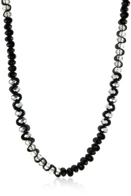 Deals Leslie Danzis Black Ribbon Necklace, 36