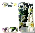 ฟิล์มกันรอย แฟชั่น ลายกราฟฟิก แฟนชี ลายดอกไม้สีขาว for iPhone4S/4S (MSP052)