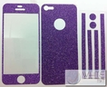 ฟิล์มกันรอยแฟชั่น รอบเครื่อง กากเพชรสีม่วง for iPhone5 (IP5049)