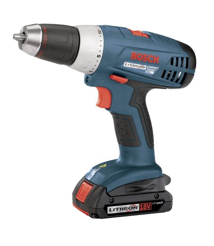 Bosch 36618-02 18-Volt 1/2-Inch Compact-Tough Litheon Drill/Driver with 2 Slim Batteries รูปที่ 1