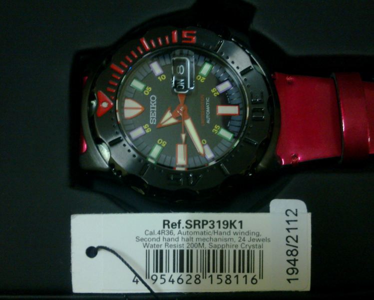 ต้องการขาย Seiko Zamba Monster Limited Edition 2012 (Generation 9) ของใหม่ 100% (ปรับราคา 23,400 บาท) รูปที่ 3