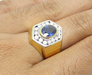 รูปย่อ แหวน ไพลิน กาญจนฯ ล้อมเพชร 0.64 กะรัต เพชรสวย นน. 9.14 g รูปที่3