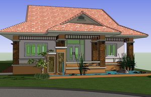 รับออกแบบบ้าน เขียนแบบบ้าน อาคารทุกชนิด มีแบบบ้านสำเร็จจำหน่าย รูปที่ 2