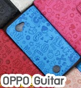 M141 เคสฝาพับ OPPO Guitar R8015 ลายการ์ตูนแม่มดน้อย รูปที่ 1