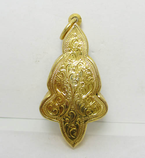 พระยอดธง เนื้อชิน เลี่ยมทองคำ สภาพเก่า น่าสะสม นน. 23.70 g รูปที่ 4