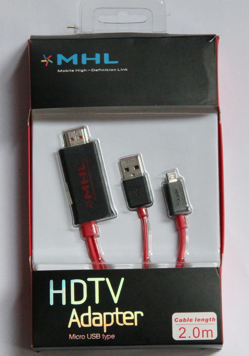 ขาย..สายต่อมือถือ อกกทีวี สาย MHL Mobile Hight-Definition /HDTV Adapter Micro USB type รูปที่ 1