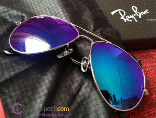 จำหน่ายแว่นตา Rayban Aviator ปรอท งาน TOP Mirror [ Review ภาพจากสินค้าจริง ] รูปที่ 1