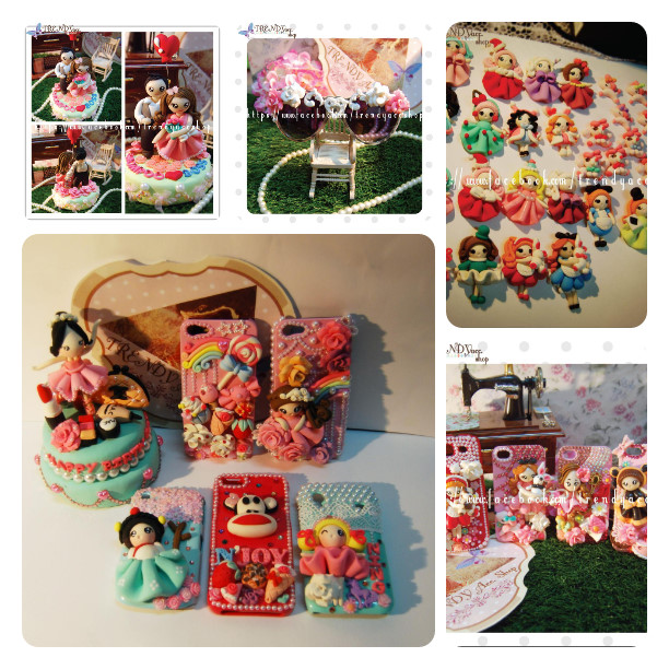 โมเดลคู่รักดินปั้น แว่นกันแดดแฮนเมด เคสมือถือแฮนเมด เคสโทรศัพท์ดินปั้น ปลั๊กกี้ จุกกันฝุ่น ที่คาดผมHandmade รูปที่ 5