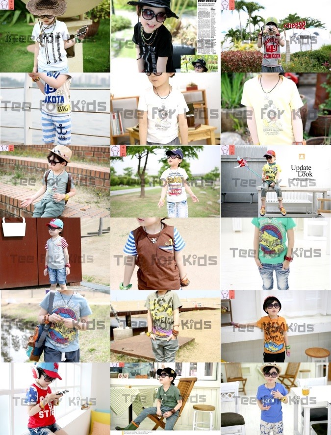 Eleven Zone เสื้อยืดเด็กแขนสั้น สไตล์เกาหลี ใส่สบ๊าย สบาย แบบใหม่ล่าสุด 2013 พร้อมส่งแล้วว้นนี้ แค่ 160 บาท ที่ ร้าน ที ฟอร์ คิดส์ รูปที่ 1
