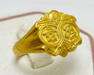 รูปย่อ แหวนทอง 100 ลายลูกท้อ อักษรจีน นน. 3.75 g รูปที่2