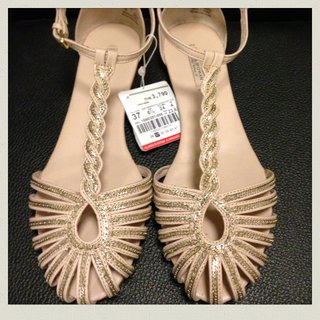 ขายรองเท้า ZARA : CHAIN SANDAL สี Nude รูปที่ 1