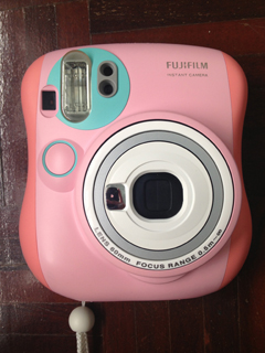 ขายกล้องโพลารอยด์ fujifilm instax mini25 สีชมพูฟ้า สภาพกิ๊งเลยจ้า รูปที่ 1