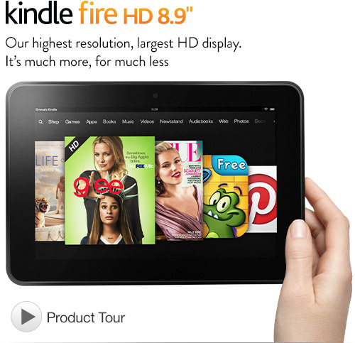 ขาย Tablet Amazon Kindle Fire HD 8.9 นิ้ว 16GB แถม Amazon Wall Charger แท้ รูปที่ 1