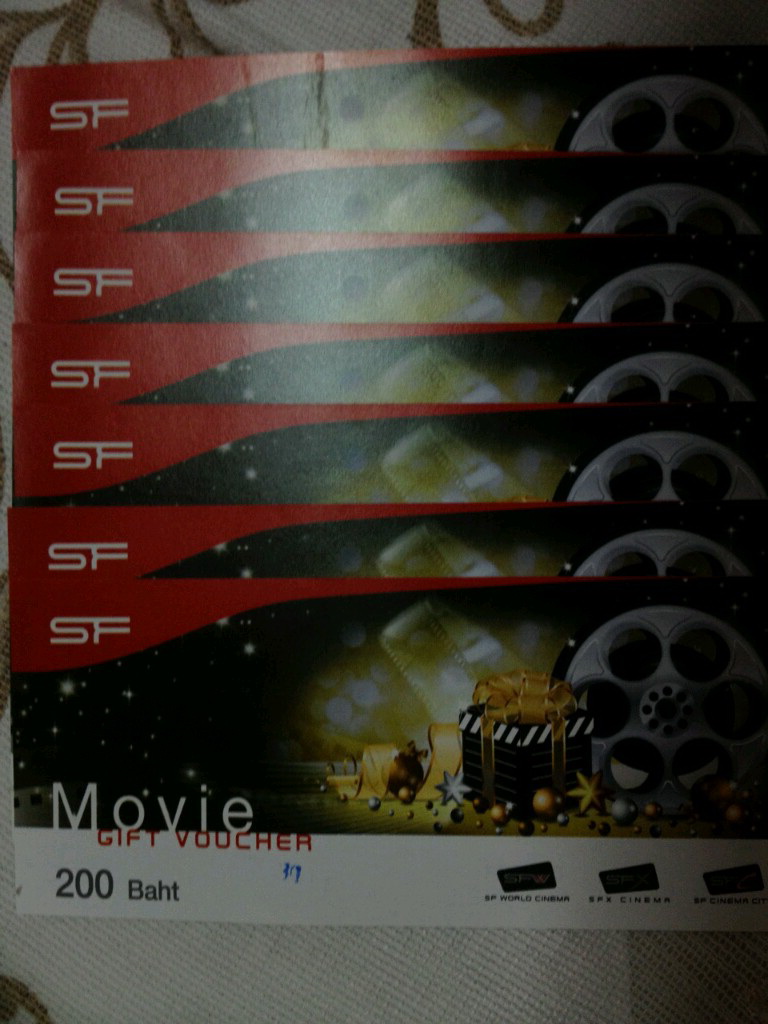 Voucher บัตรชม ภาพยนตร์ ทั้งในเครือ เมเจอร์ เอสเอฟ ราคาถูก!!! ที่นี่ที่เดียว รูปที่ 1