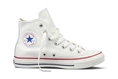 Converse Chuck Taylor® All Star® Leather White Hightop with Red-132169C