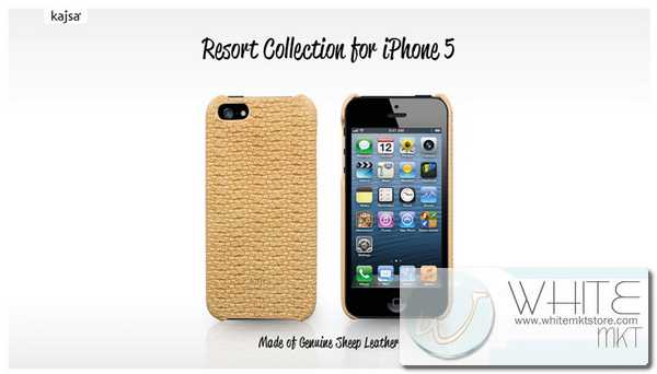Case kajsa Resort Collection (Sheep Leather) สีครีม for iPhone5 (IP5056) รูปที่ 1