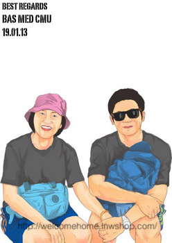 ภาพวาดอาร์ตๆ ภาพติดผนังแบบ Portrait จากร้าน Welcome Home ครับ  รูปที่ 7