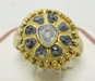รูปย่อ แหวน ทับทิมพม่า ล้อมเพชร งานทองขาวโบราณ นน. 4.05 g รูปที่4