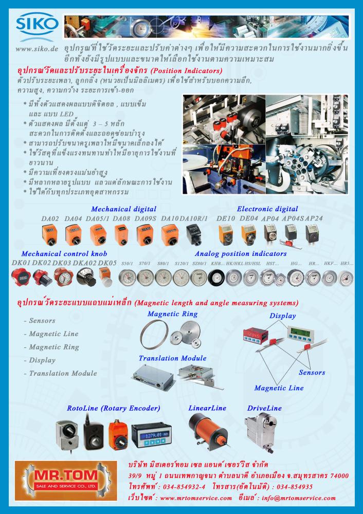 อุปกรณ์วัดระยะ-ปรับระยะในเครื่องจักร รูปที่ 1