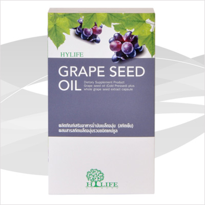 GRAPE  SEED OIL COLD PRESSED: 706 MG.   น้ำมันองุ่นชนิดสกัดเย็นบริสุทธิ์ รูปที่ 1