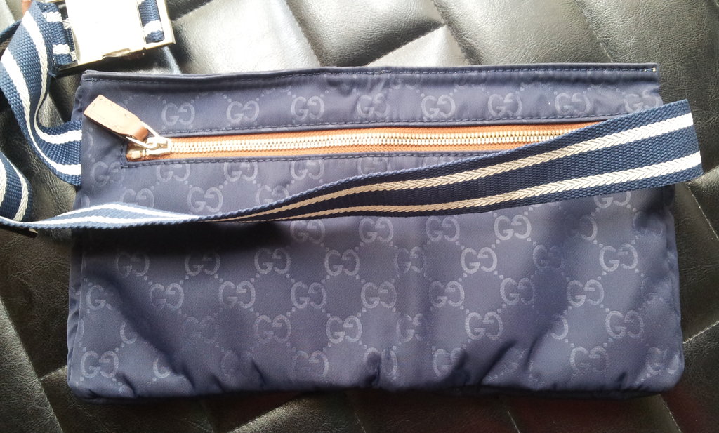 [มือสอง] ขาย เพิ่งซื้อ มา 1 วัน New Gucci Belt bag Blue guccissima leather Lini... : Online Oops!