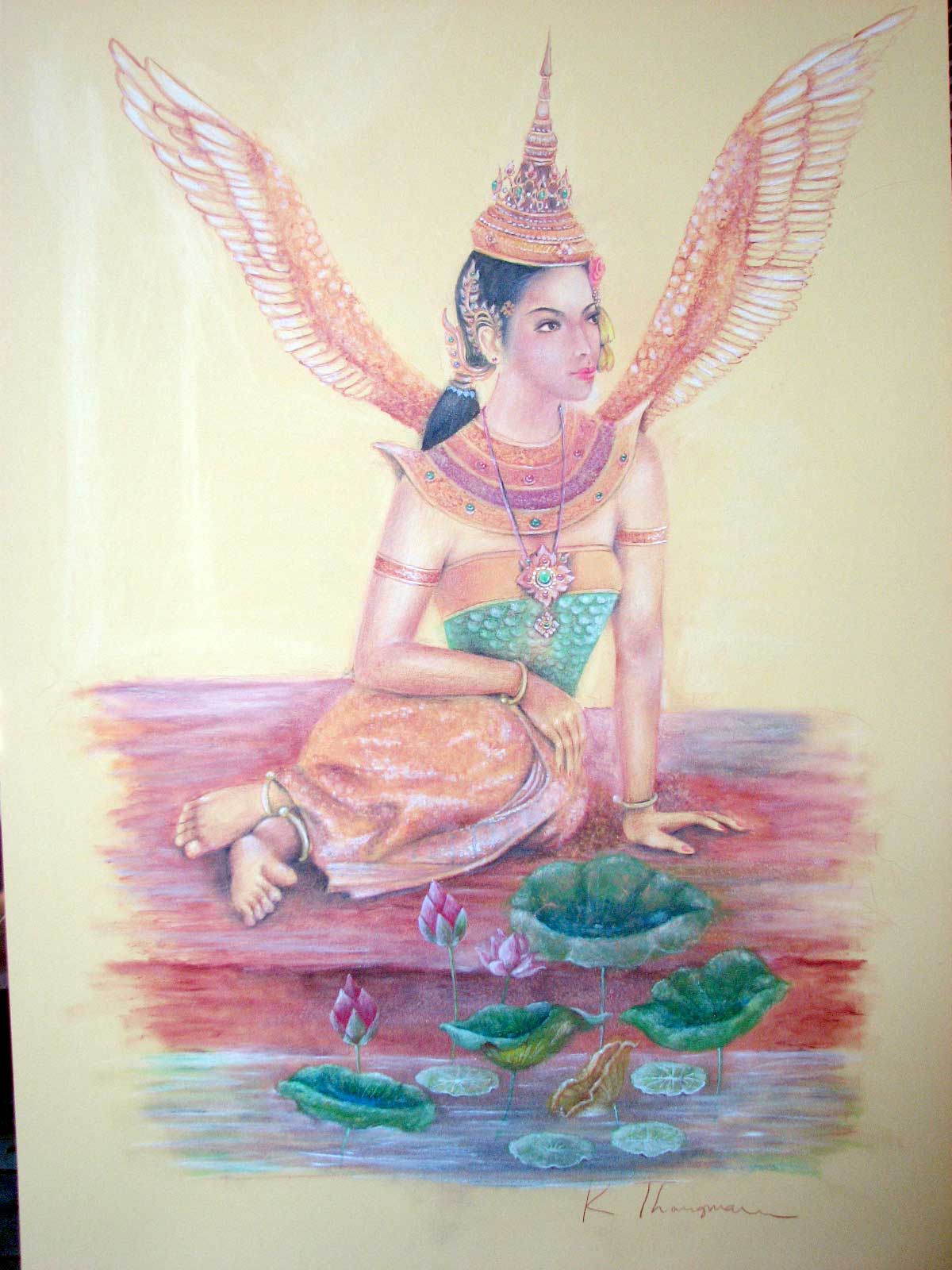 รับเขียนภาพเหมือน ภาพนางในวรรณคดี ภาพ drawing ภาพธรรมชาติทุกชนิดด้วยสีช็อกค์ ( Pastel ) ราคาเริ่มต้นที่ 500-2000 บาท ตามขนาดของภาพและความยากง่าย สนใจติดต่อ 0879172163 รูปที่ 6