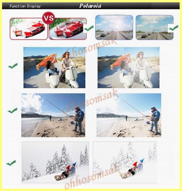 ขายแว่นคลิปออน Polarized กันแดด กันแสงส่องตา สำหรับขับรถ,เล่นกีฬาหน้าร้อน ป้องกันแสงแดดจัด หรือแสงส่องตายามค่ำคืน รูปที่ 6