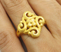 รูปย่อ แหวนทอง24 k Prima gold ลายดอกไม้ นน.6.13 g รูปที่3