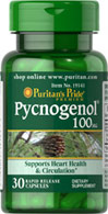 puritan's pride pycnogenol 100 mg. 30 capsules ส่งฟรีลงทะเบียน รูปที่ 1