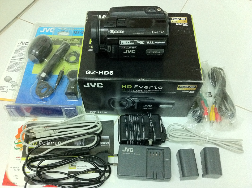 ขาย กล้องวีดีโอ JVC Everio Camera GZ-HD6 25,000 บาท แถม(JVC DVD Burner CU_VD40+ไมค์+แบต) รูปที่ 4