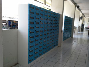 ล็อคเกอร์พีวีซี 36 ประตู รุ่น ALK-036SS ระบบล้อครหัส 3 หมายเลข บานหน้าเพิ่มแผ่นอะครีลิก รูปที่ 5