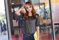 [LUXE ASIAN] TAPGEOL DOT BLOUSE