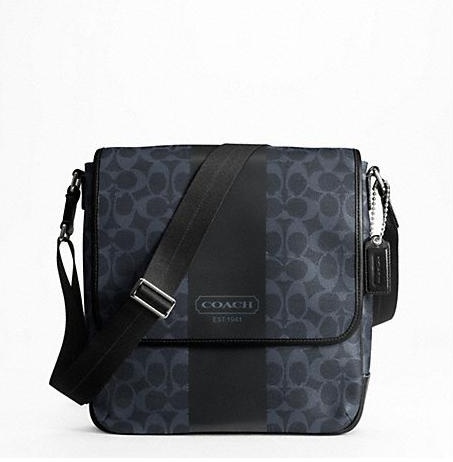 กระเป๋าผู้ชาย COACH HERITAGE STRIPE MAP BAG F70757 รูปที่ 4
