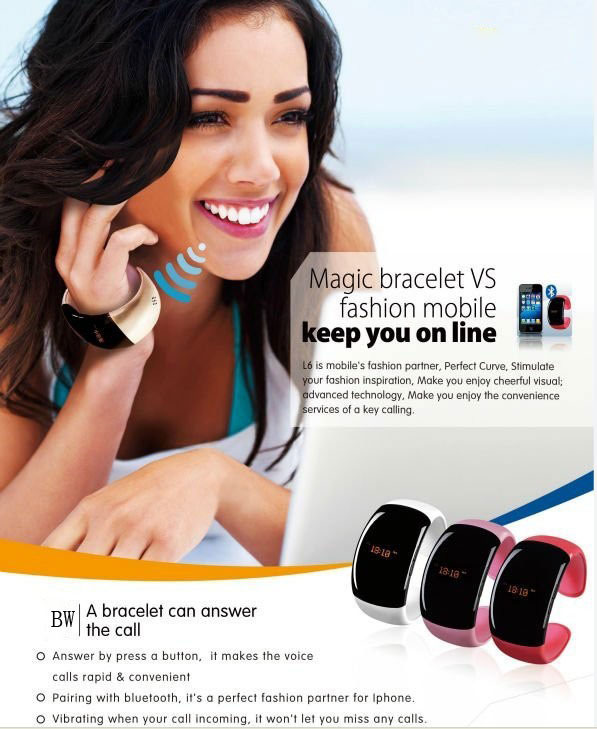 ขาย นาฬิกากำไลข้อมือ Bluetooth Bracelet ใช้ได้ทั้ง Android และ iPhone ราคา 1800 บาท รูปที่ 1