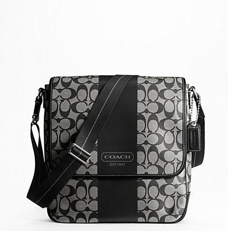 กระเป๋าผู้ชาย COACH HERITAGE STRIPE MAP BAG F70757 รูปที่ 3
