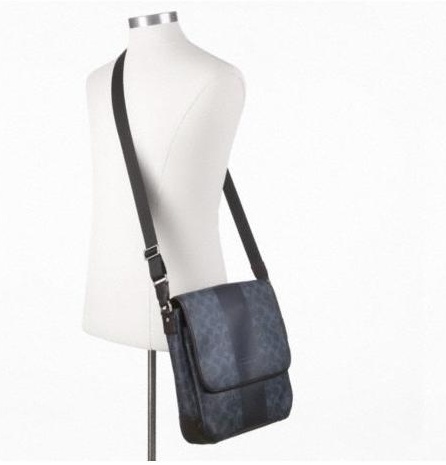 กระเป๋าผู้ชาย COACH HERITAGE STRIPE MAP BAG F70757 รูปที่ 5