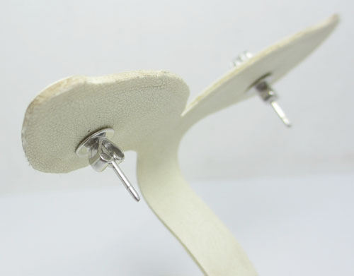 ต่างหู เพชร กระจุก 0.58 ct. งานเก่า นน. 3.41 g รูปที่ 6