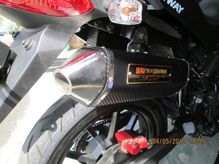 ท่อแต่งkeeway Txm 200 ทรงห้าเหลี่ยม รูปที่ 4