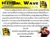 รูปย่อ Herbal wave น้ำผลไม้สมุนไพรเพื่อสุขภาพ ช่วยดีท็อกขับล้างสารพิษ ช่วยให้ผิวดูเปล่งปลั่งสดไส ลดอาการเมาแฮ็ง ลดน้ำหนัก ลดไขมันในเลืดTel.0833422129 รูปที่2