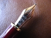 รูปย่อ ปากกาหมึกซึม Montblanc Bodyสีแดงปากทองแท้14 K. รูปที่5