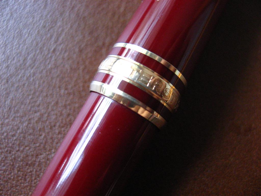 ปากกาหมึกซึม Montblanc Bodyสีแดงปากทองแท้14 K. รูปที่ 6