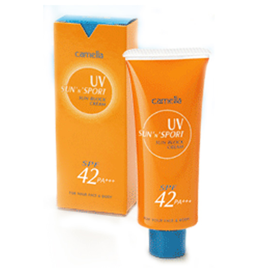 คาเมลล่า ซัน แอนด์ สปอร์ท ยูวี ซัน บล็อก ครีม เอสพีเอฟ 42 พีเอ++ / Camella Sun and  Spot UV Block Cream Spf 42 PA++ รูปที่ 1