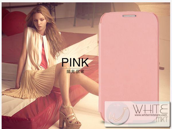 New KaiLaideng Enland Series Wallet leather case สีชมพูอ่อน for Samsung Galaxy S4 (I9500) (SP031) by WhiteMKT รูปที่ 1
