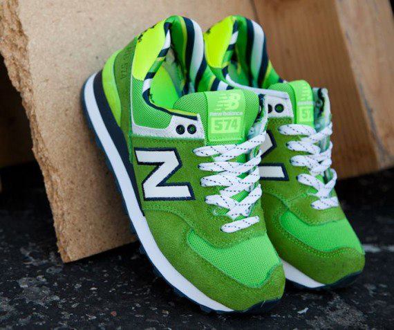 รองเท้า NEW BALANCE 574  สีเขียว สวยมาก รูปที่ 1